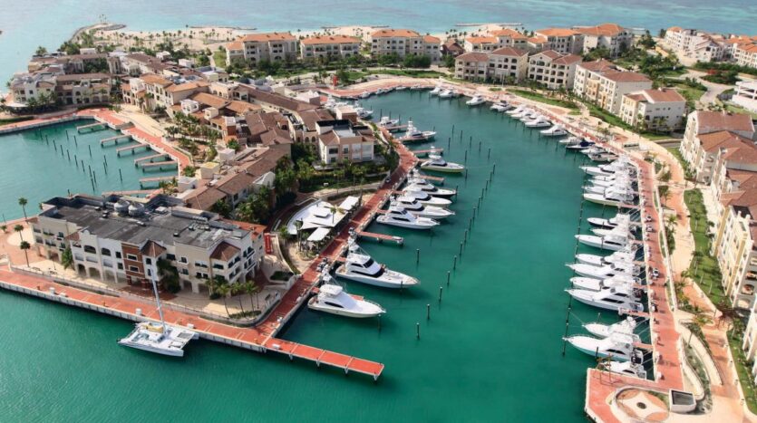 Cap Cana Yachthafen aus der Vogelperspektive