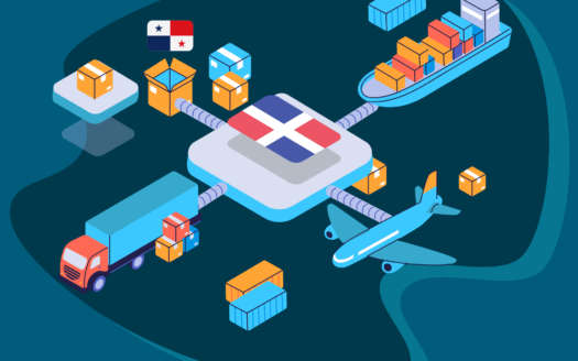 Schaubild für Freihandelszone, Flugzeug LKW Halle